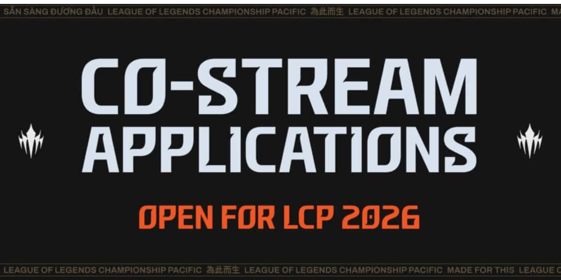 Riot Games Opens Co-Streamer Applications for LCP 2026 Season
