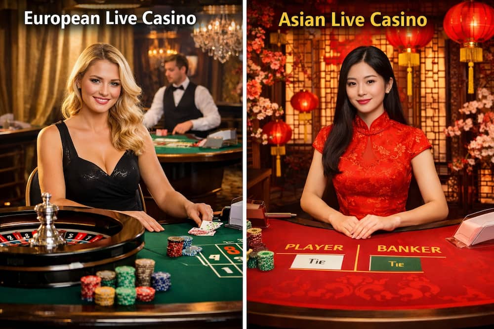 คาสิโนสดยุโรป vs เอเชีย เลือกเล่นแบบไหนดี