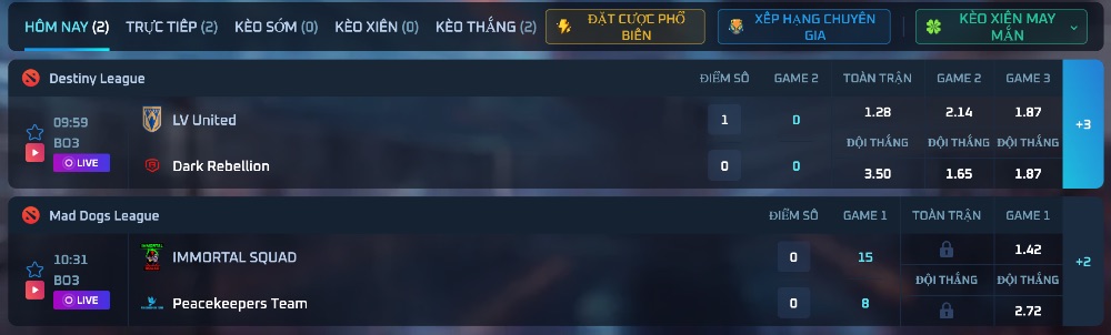 Cá cược Dota 2