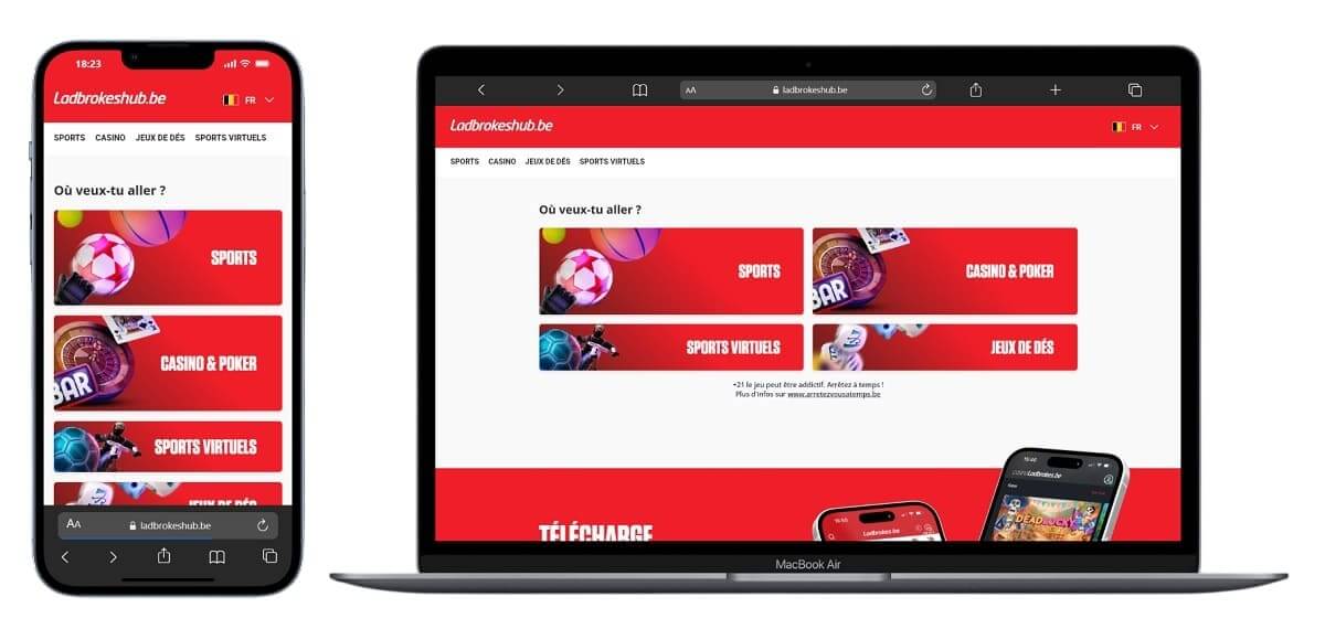 Ladbrokes casino en ligne Belgique