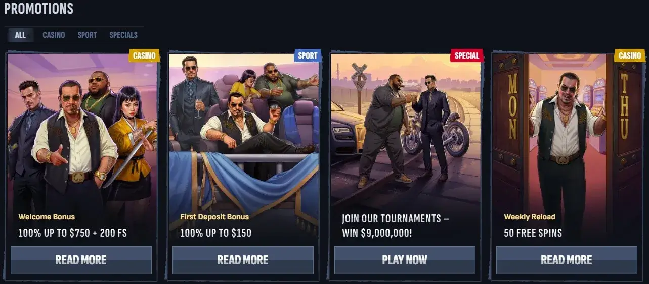 bonus sur mafia casino