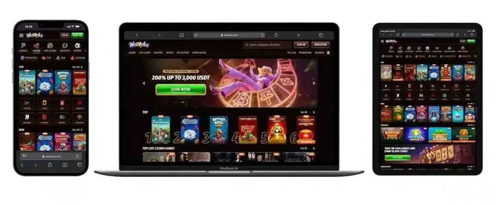 westace - Meilleur casino en Ligne Canada avec bonus 3,000 CAD et 6,000+ Jeux 