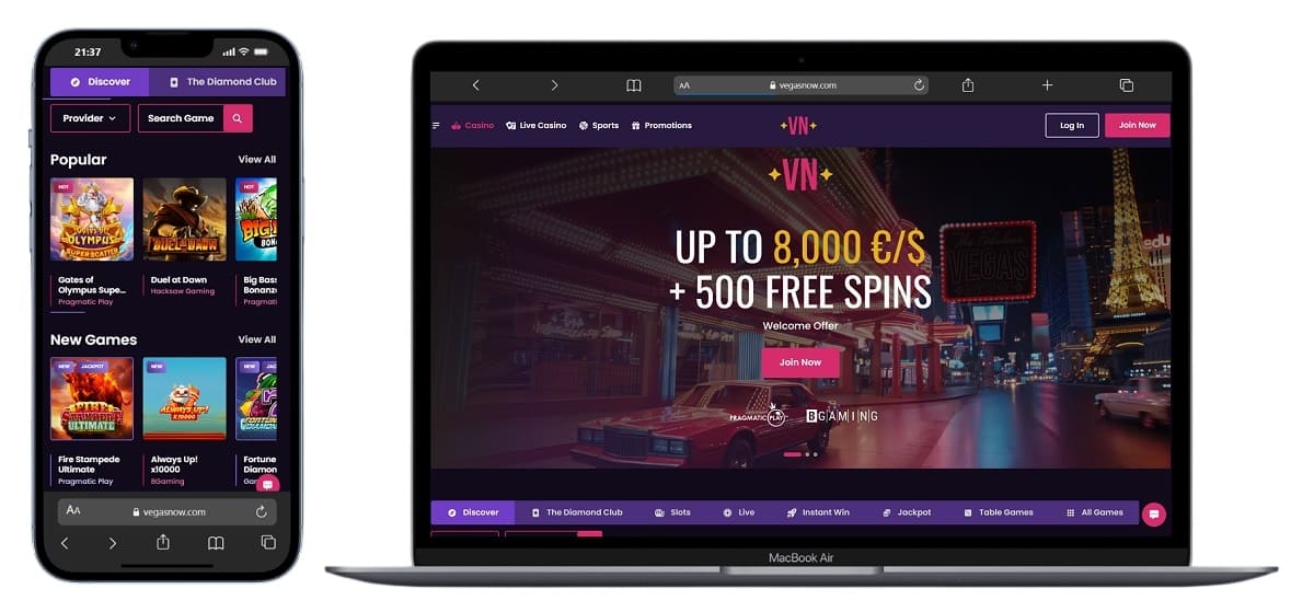 Vegas Now meilleur casino en ligne suisse