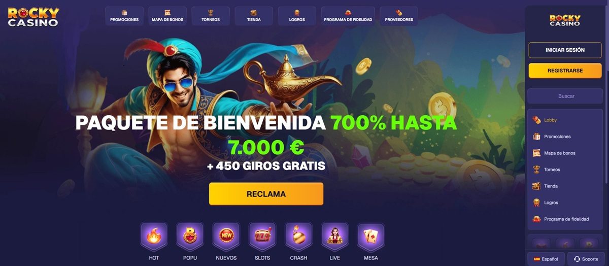 Los cinco casinos más destacados para jugar en España hoy - Rocky Casino