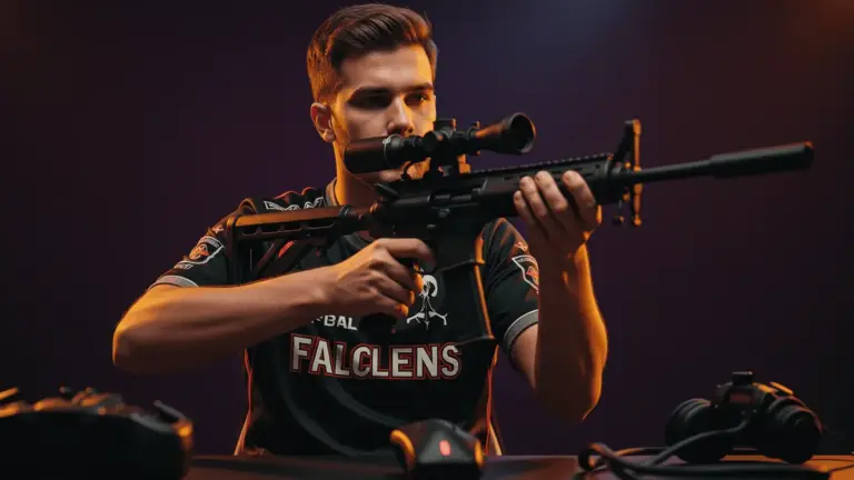m0NESY holding AWP after winning IEM Cologne Major 2026 MVP with Falcons undefeated playoff run