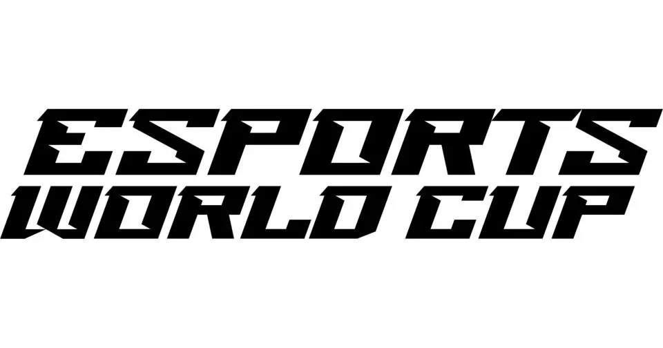 Logo featuring the text 'ESPORTS WORLD CUP' in bold, angular font.