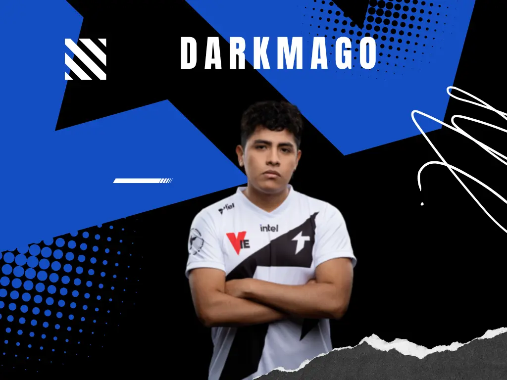 Oswaldo DarkMago Herrera in a gaming jersey posing confidently.