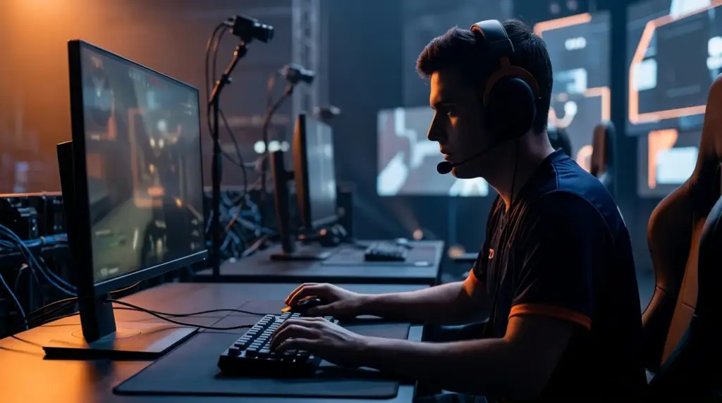 Anonymous CS2 rifler at a tournament station after joining MIBR