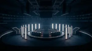 Esports arena prepared for the completed 16-team VALORANT Champions Shanghai field