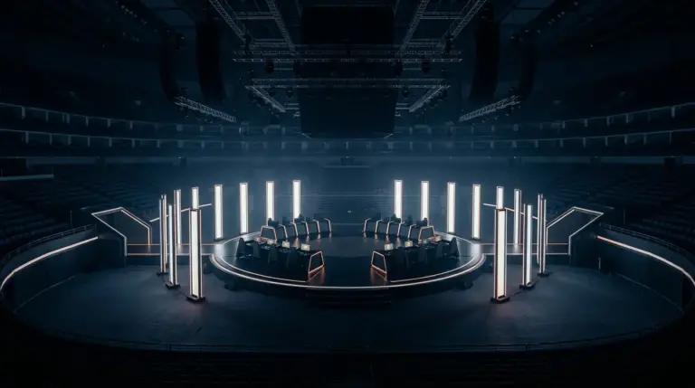 Esports arena prepared for the completed 16-team VALORANT Champions Shanghai field
