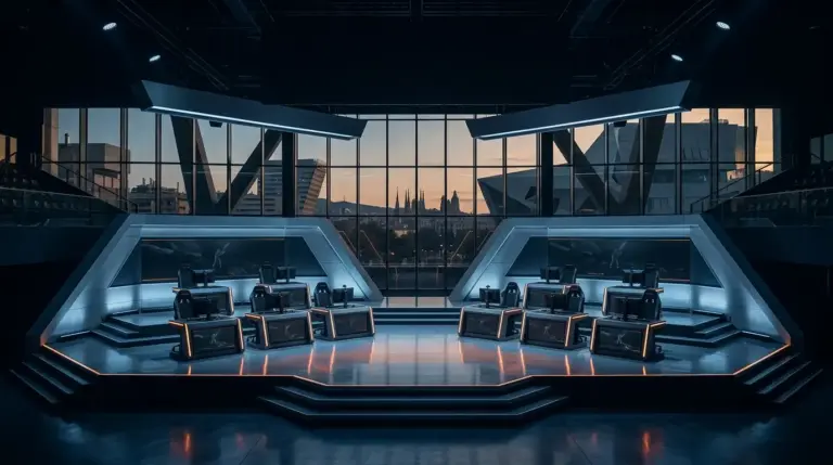 Barcelona esports arena prepared for an eight-team Counter-Strike tournament