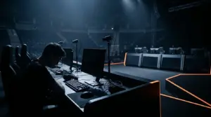 Esports stage after an upset elimination at FISSURE Playground 3